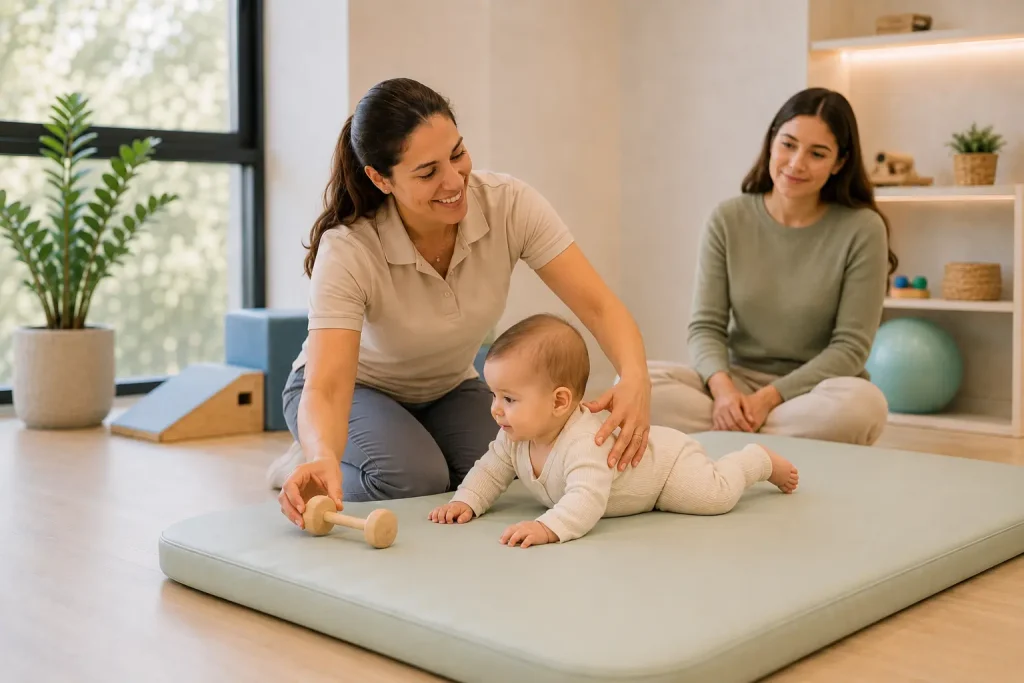Sessão de Reabilitação Pediátrica no Fisicamente, no Porto