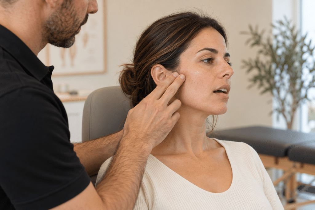 Avaliação da articulação temporomandibular por um fisioterapeuta